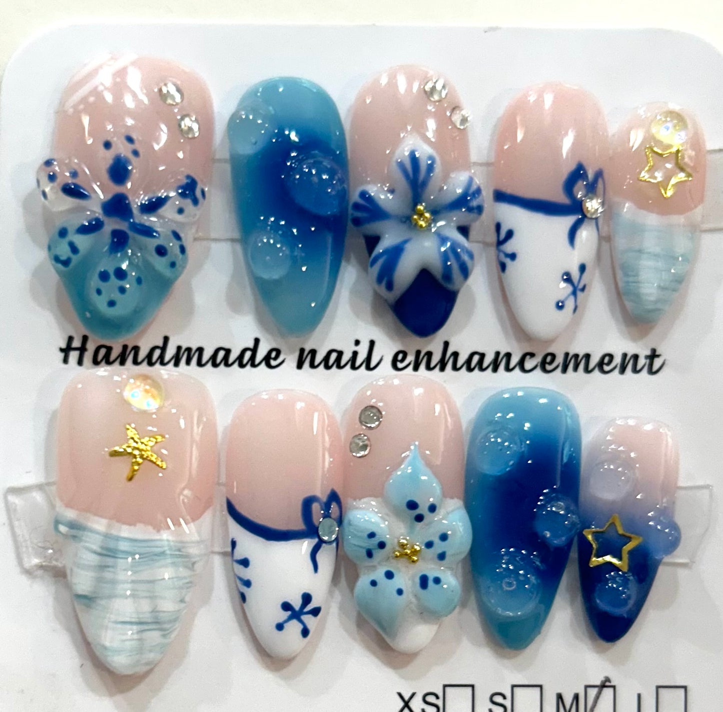 Long acrylic nails (size medium only)