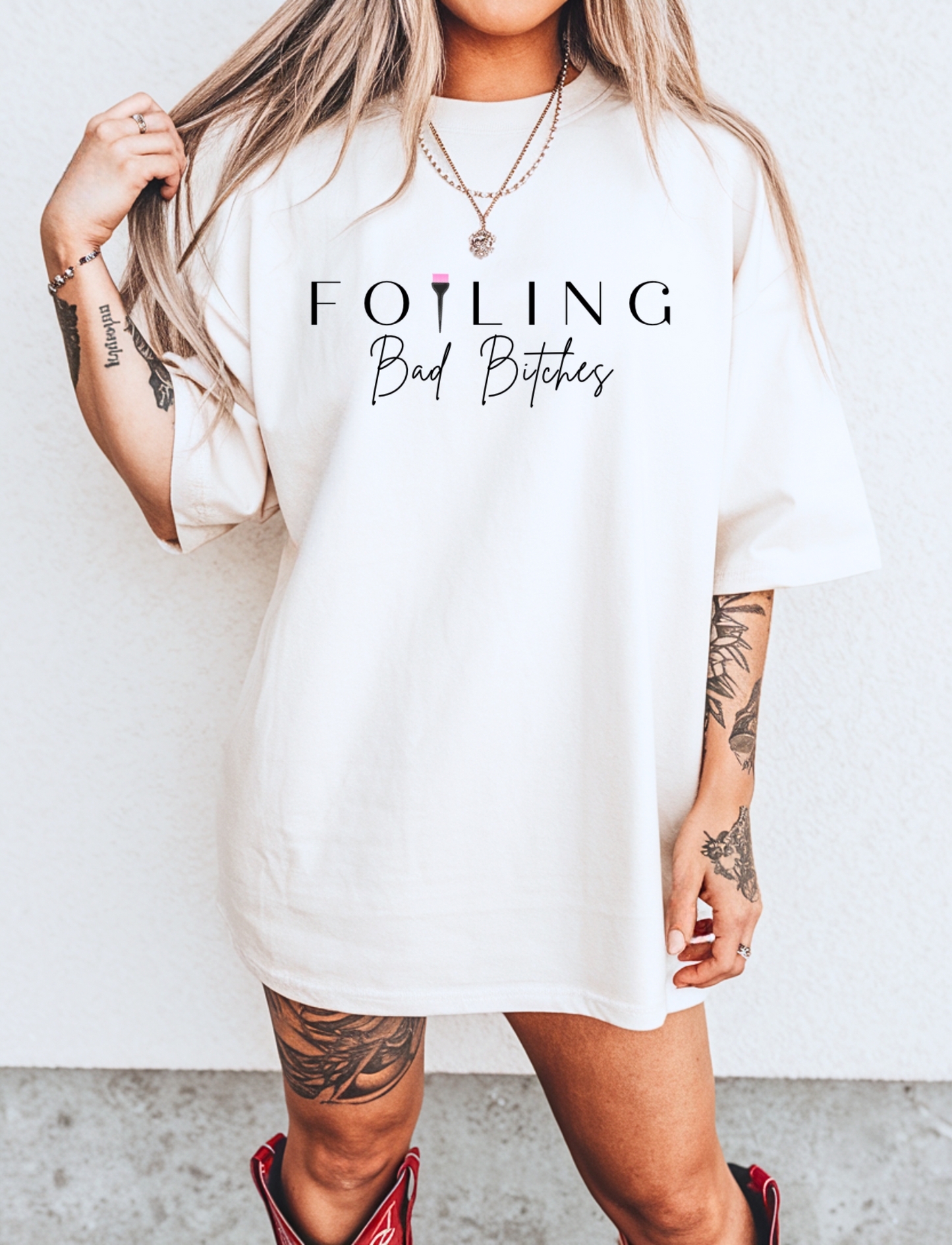 Foiling Oversized-Tee